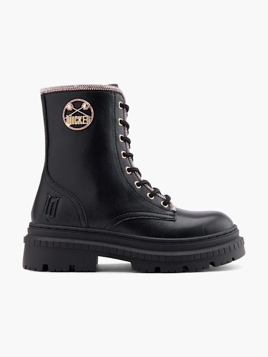 wicked lace-up boot black deichmann