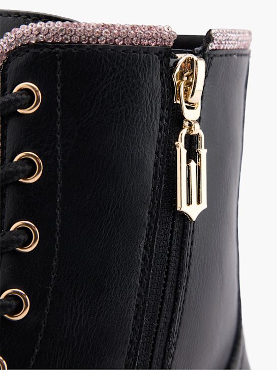 wicked lace-up boot black deichmann