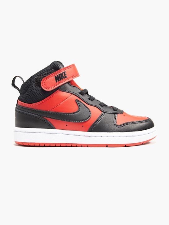 nike court borough mid 2 high-top trainers red deichmann