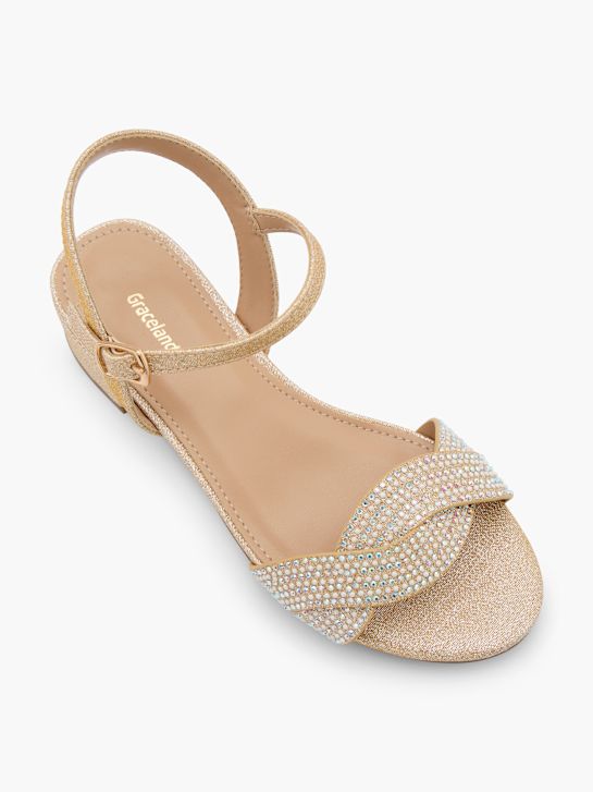 graceland heeled sandal champagne deichmann