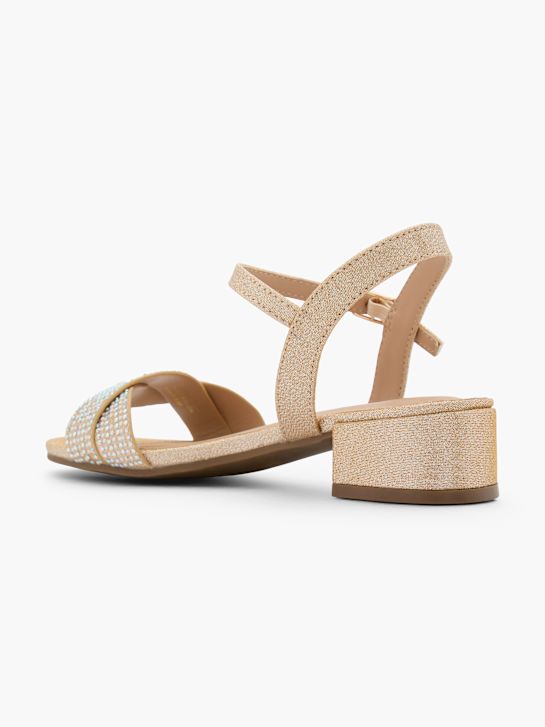 graceland heeled sandal champagne deichmann