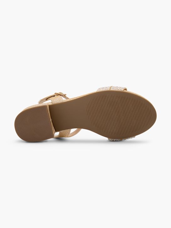 graceland heeled sandal champagne deichmann