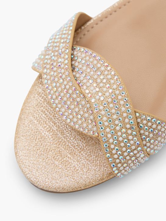 graceland heeled sandal champagne deichmann