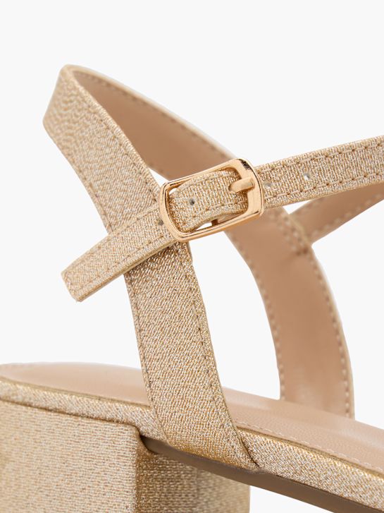graceland heeled sandal champagne deichmann