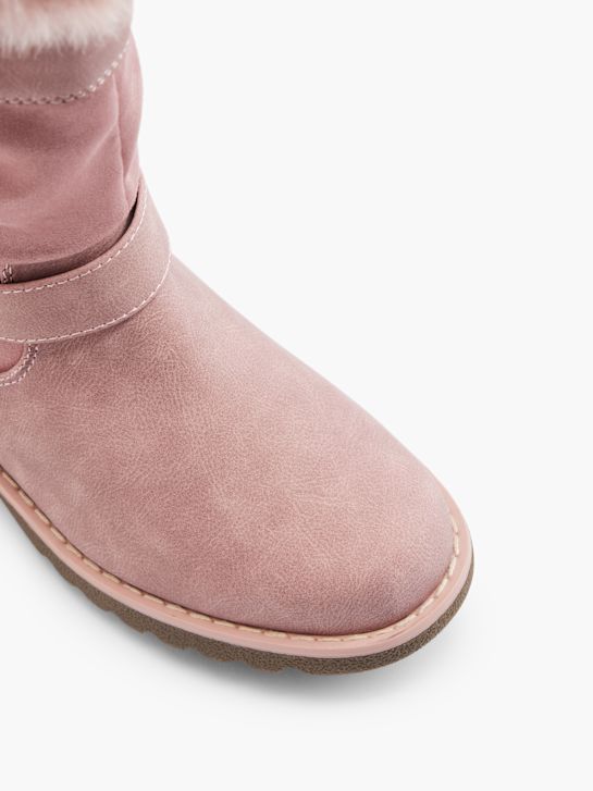 graceland knie-hohe boot rosa deichmann