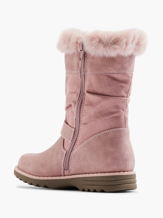 graceland knie-hohe boot rosa deichmann