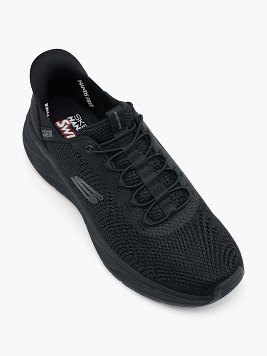 skechers venture fahrt swift-fit-slip-on trainers black deichmann