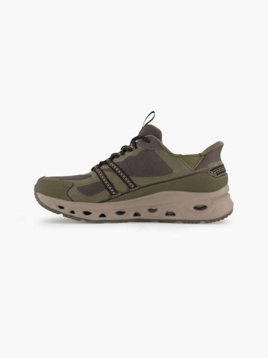 skechers swift-fit-slip-on trainers olive deichmann