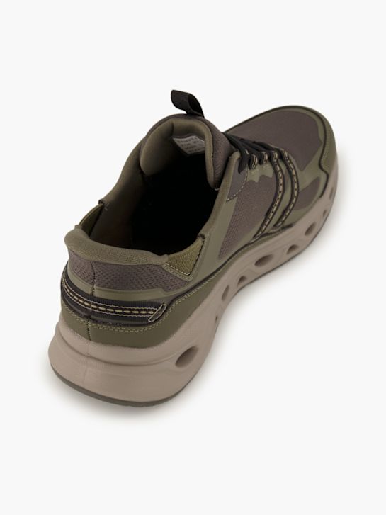 skechers swift-fit-slip-on trainers olive deichmann