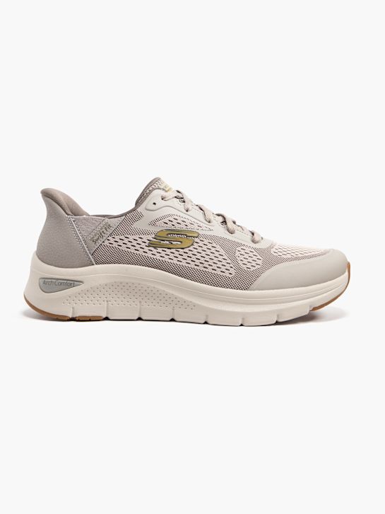 skechers arch komfort amp schnelle fit trainer taupe deichmann