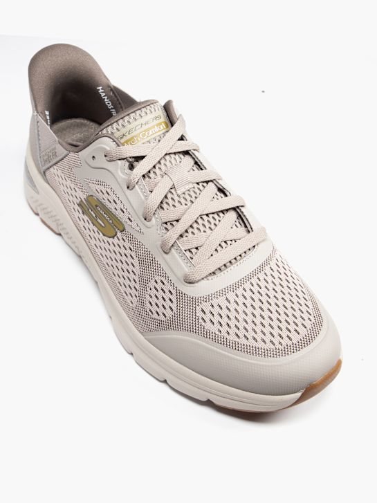skechers arch komfort amp schnelle fit trainer taupe deichmann