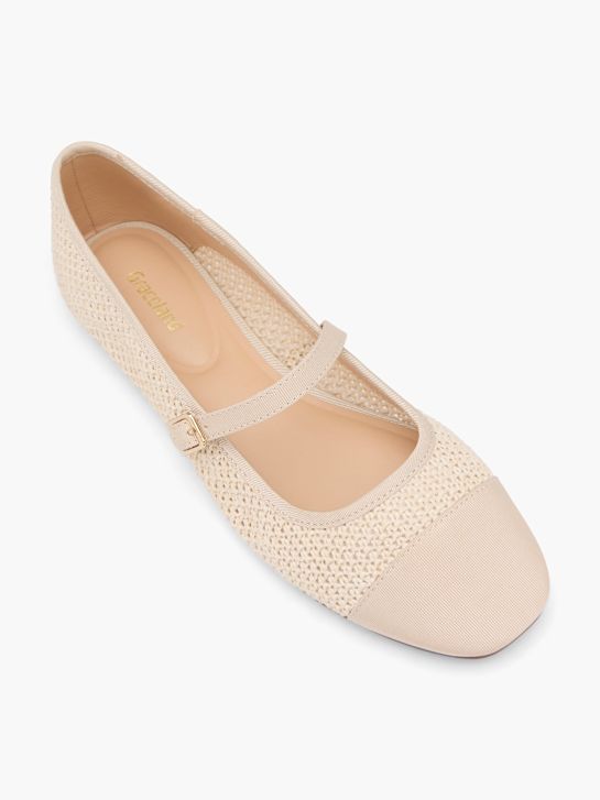 graceland mary jane ballett flach beige deichmann