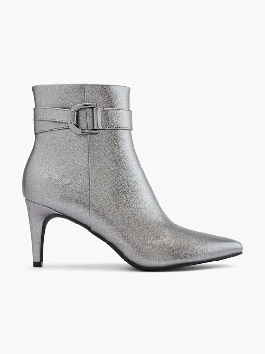 laufsteg-klassische ankle boot silber deichmann