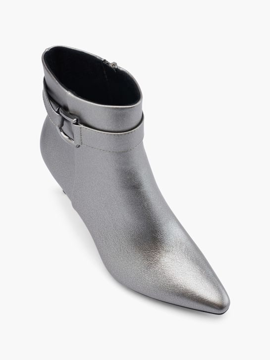 laufsteg-klassische ankle boot silber deichmann