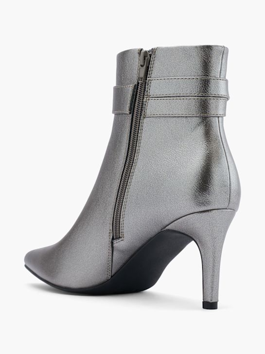 laufsteg-klassische ankle boot silber deichmann
