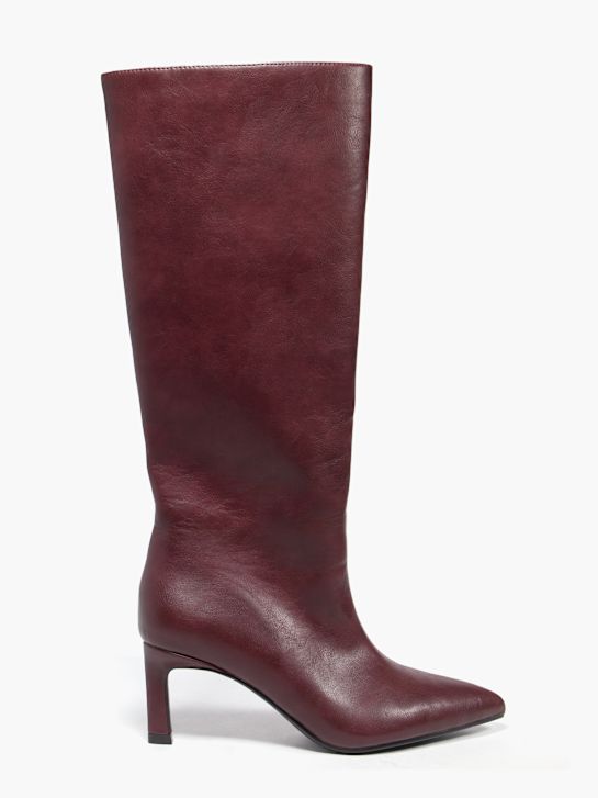 catwalk knee high boot burgundy deichmann