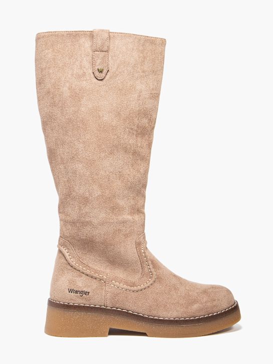wrangler knee high boot-beige deichmann