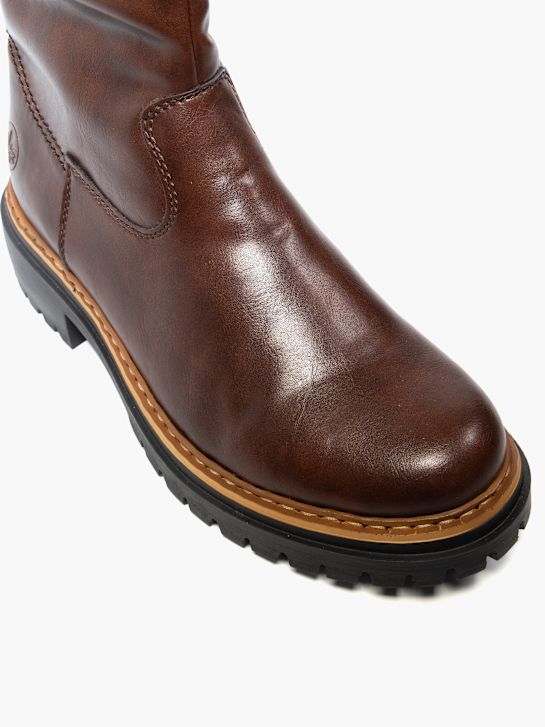 rieker knie hohe stiefel brown deichmann
