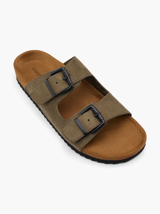 graceland-fußbett sandale khaki deichmann