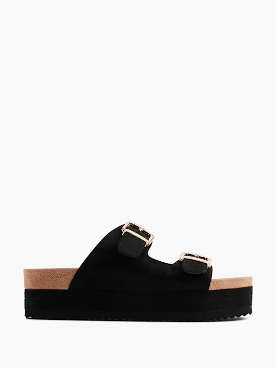graceland-fußbett sandale black deichmann