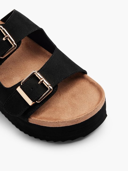 graceland-fußbett sandale black deichmann