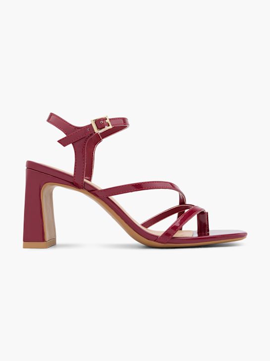 catwalk heeled sandal burgund deichmann