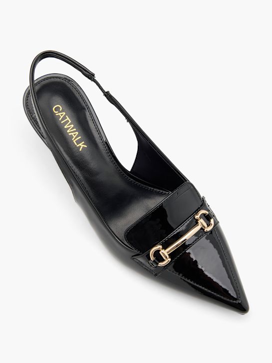 catwalk slingback ferse schwarz deichmann