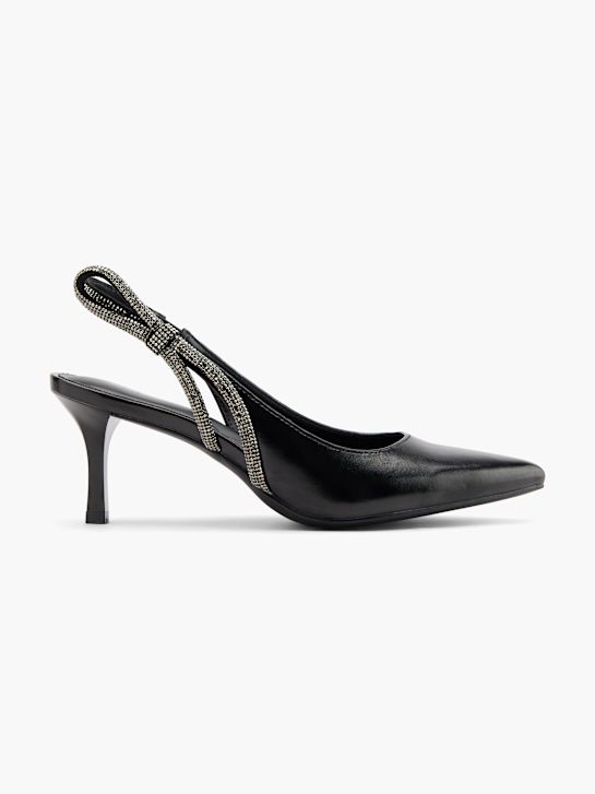 graceland slingback ferse schwarz deichmann