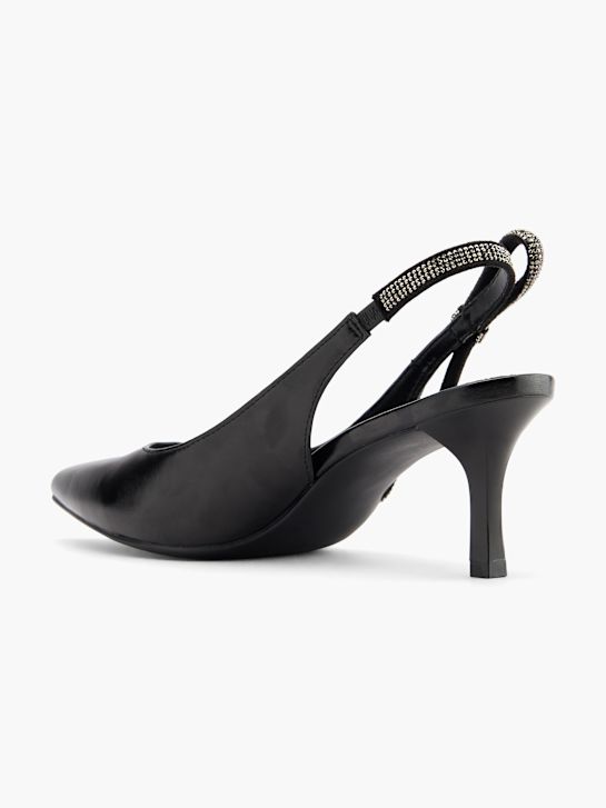 graceland slingback ferse schwarz deichmann