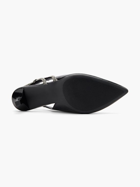 graceland slingback ferse schwarz deichmann