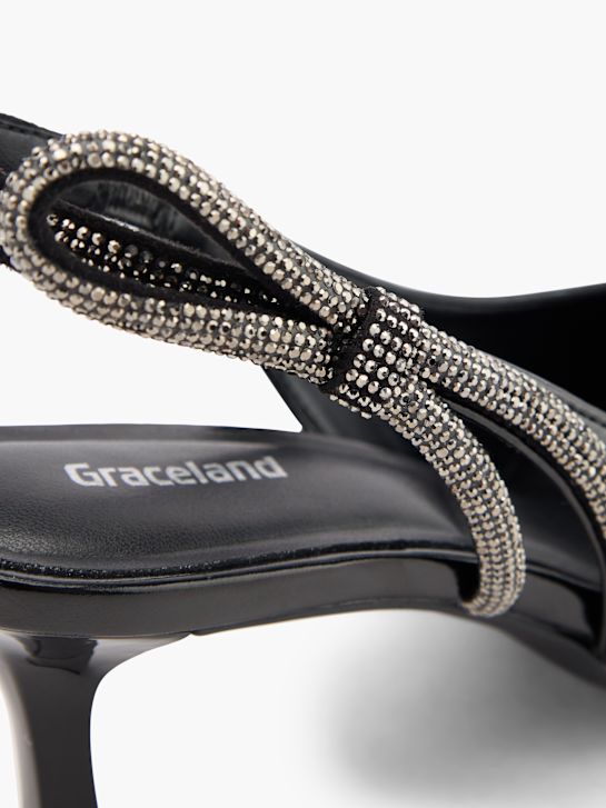 graceland slingback ferse schwarz deichmann
