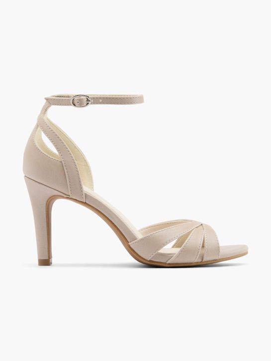 catwalk geschnallt ferse beige deichmann