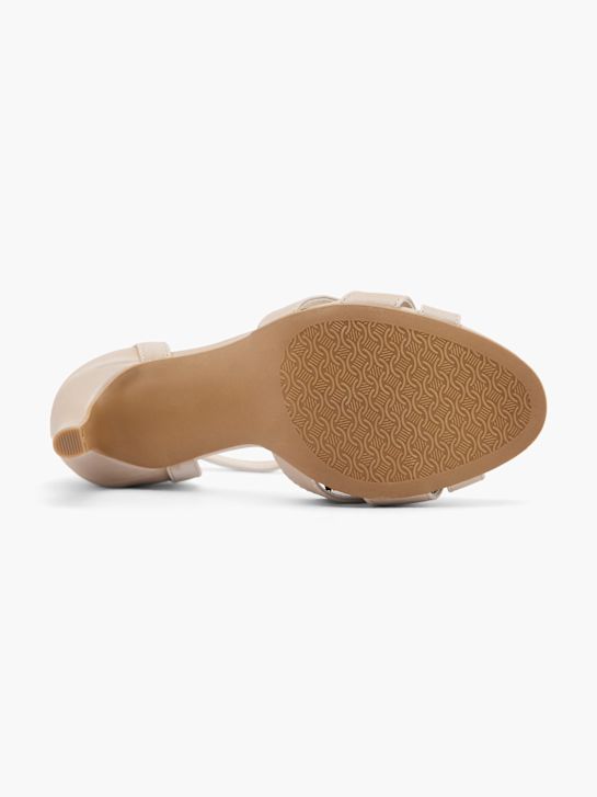 catwalk geschnallt ferse beige deichmann