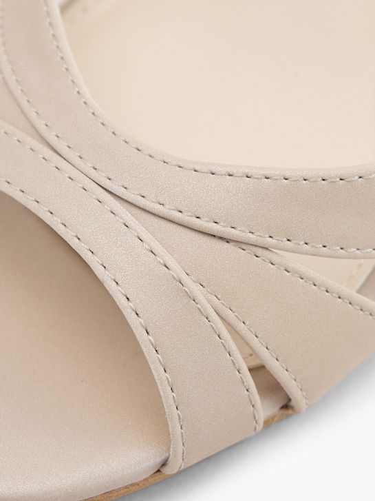 catwalk geschnallt ferse beige deichmann