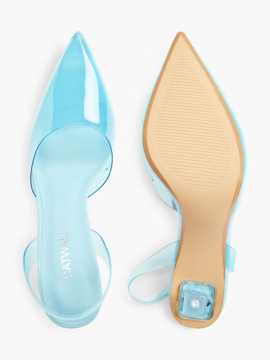 catwalk slingback ferse blau deichmann