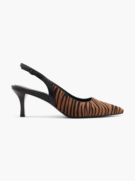 catwalk slingback heel brown deichmann