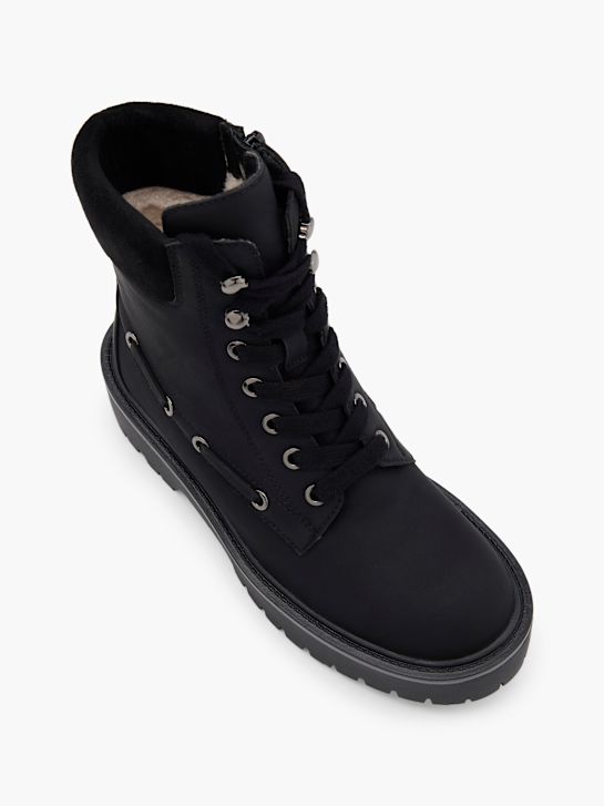 catwalk lace-up boot black deichmann