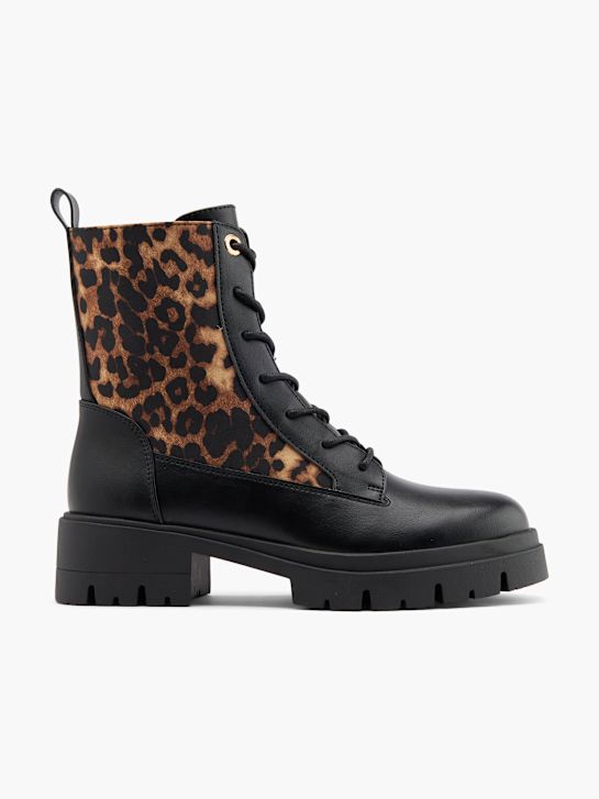 catwalk lace-up boot black deichmann