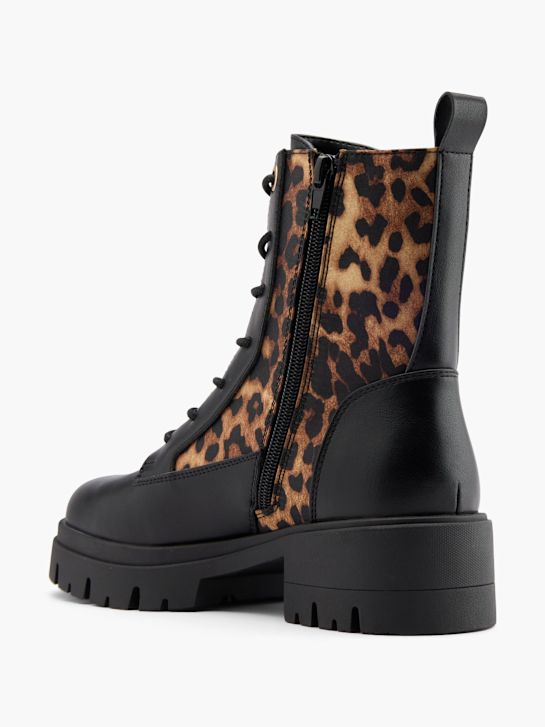 catwalk lace-up boot black deichmann