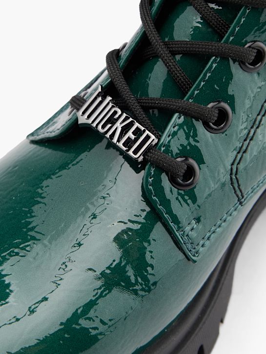 wicked lace-up boot grün deichmann