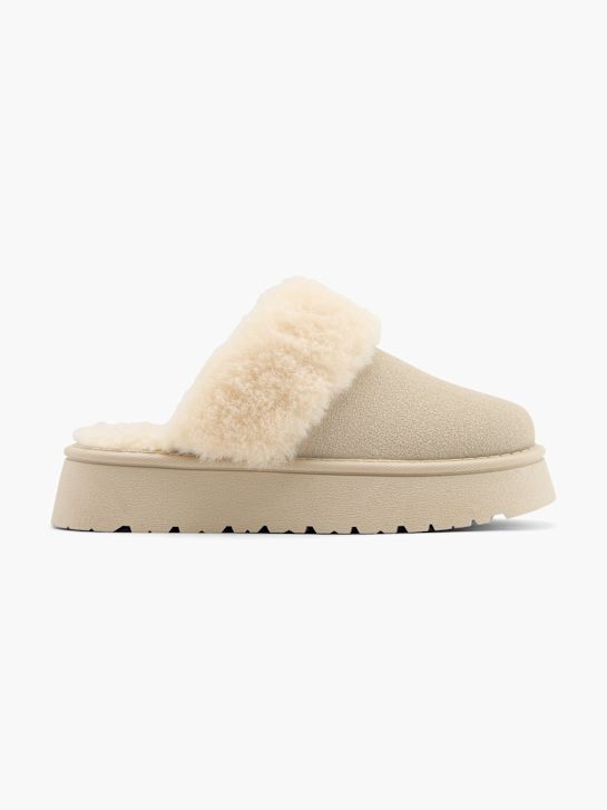 graceland plüsch slipper creme deichmann