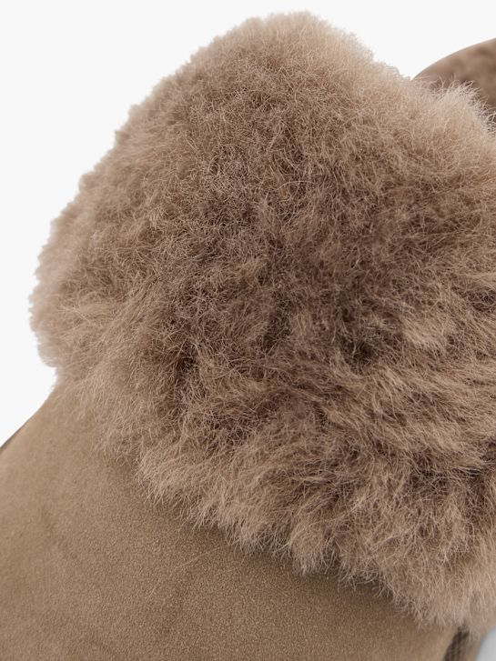 graceland plüsch slipper braun deichmann