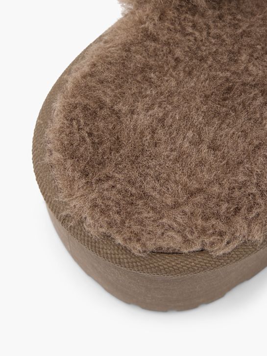 graceland plüsch slipper braun deichmann