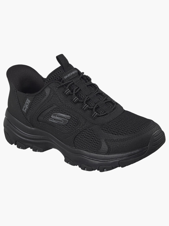skechers swift-fit-i-conik slip-on trainers black deichmann
