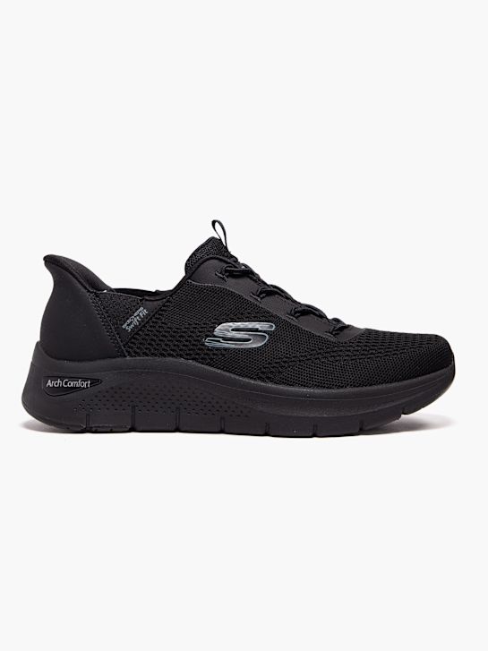 skechers arch komfort amp schnelle fit trainer black deichmann