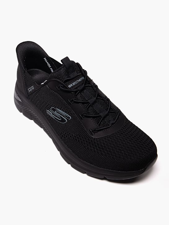 skechers arch komfort amp schnelle fit trainer black deichmann