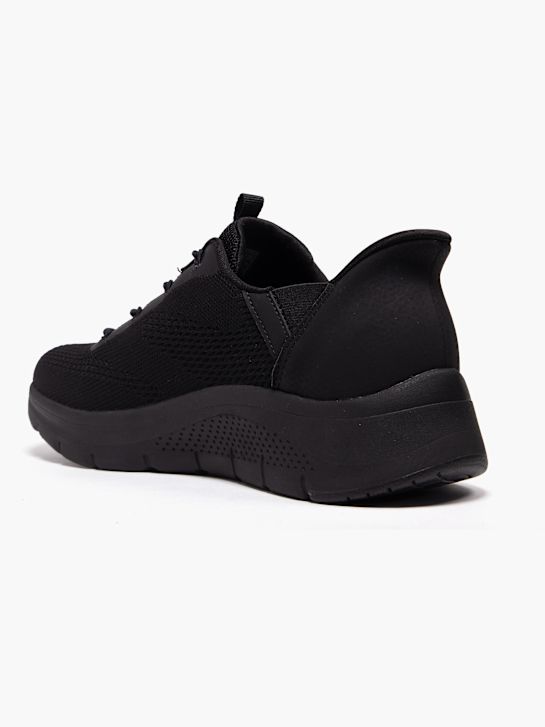 skechers arch komfort amp schnelle fit trainer black deichmann