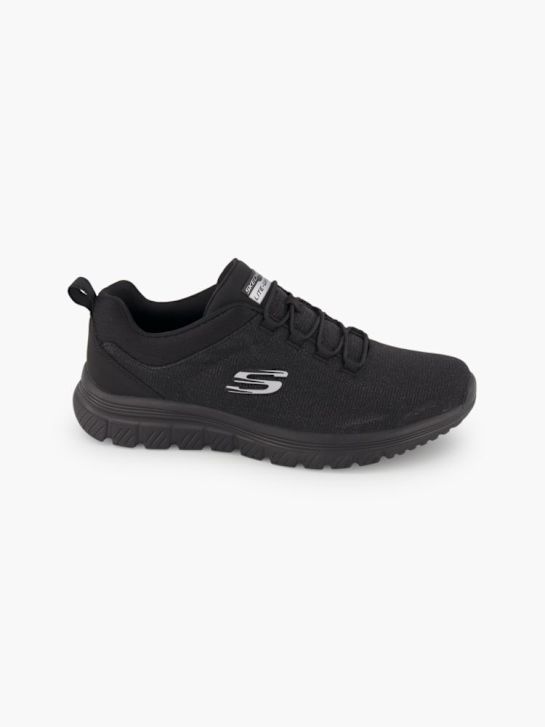 skechers graceful 4.0 slip-on trainers black deichmann