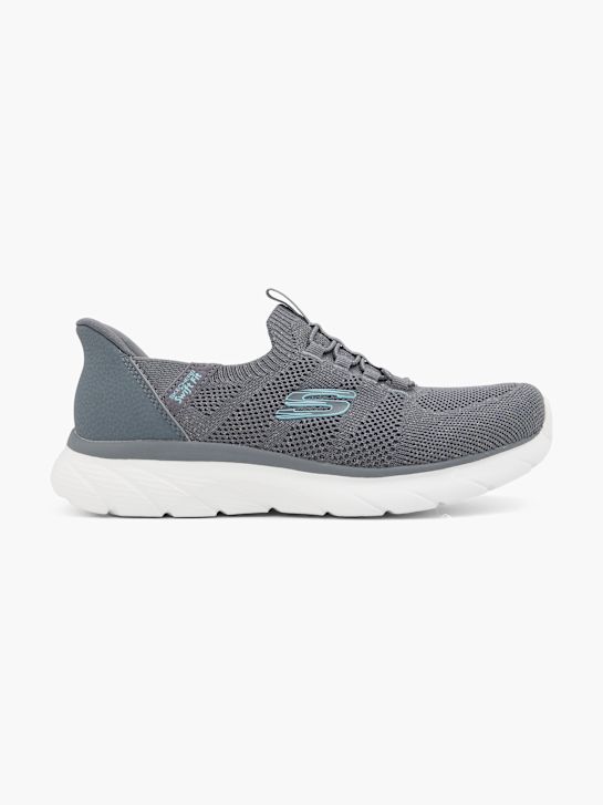 skechers swift-fit sohle anbieter slip-on trainers grau deichmann