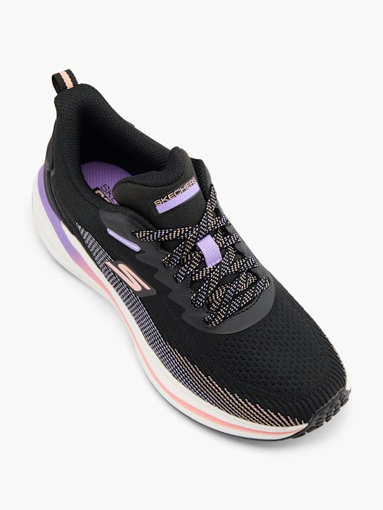 skechers schwitzen slip-on trainers black deichmann